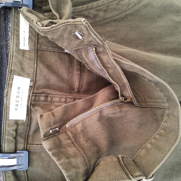PacSun Los Angeles army green cargo pocket pants size 24 - Picture 12 of 12